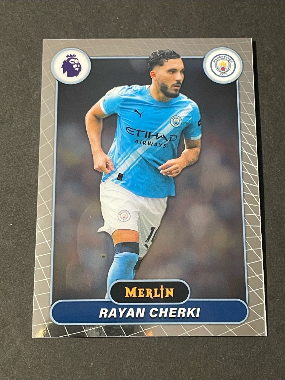 2026 Topps Merlin Premier League Rayan Cherki #124 Manchester City Base Card - Picture 1 of 4